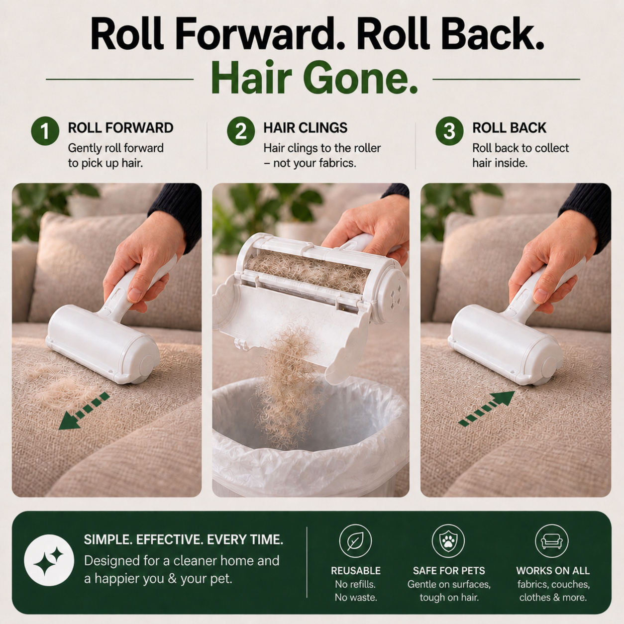 FurFix™ – Reusable Pet Hair Remover