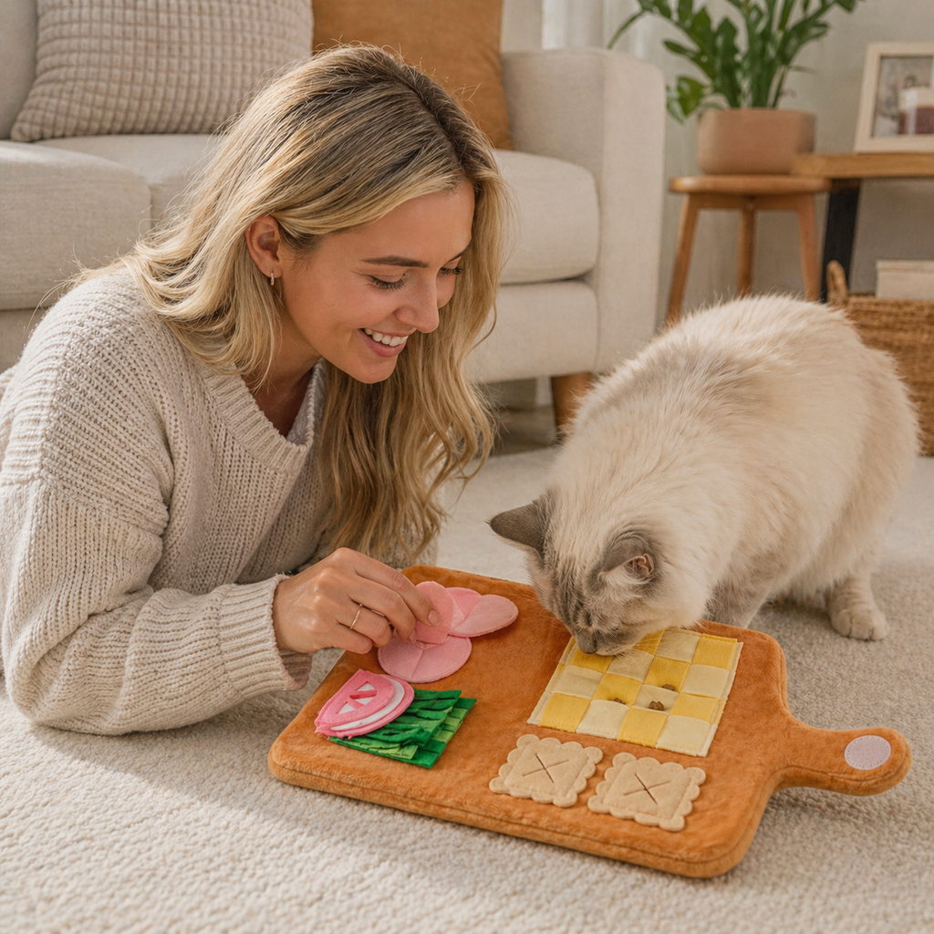 FurFix™ – Pet Sniffing Mat Chew Resistant Plush Toy